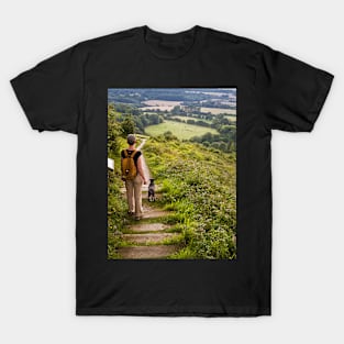 Walking on the North Downs T-Shirt